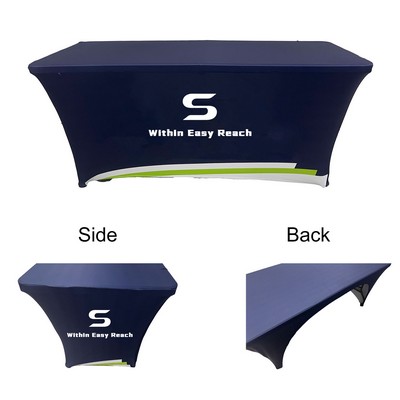 6Ft Polyester Table Cover Full Color