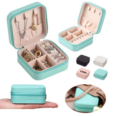 Portable Accessory Storage Pouch Travel Jewelry Box Jewellery Ring Organizer Case