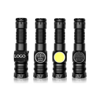 Zoomable White Laser Led Flashlight