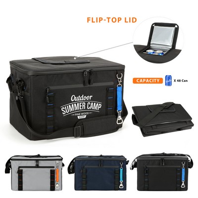 Collapsible 48-Can Cooler W/Bottle Opener