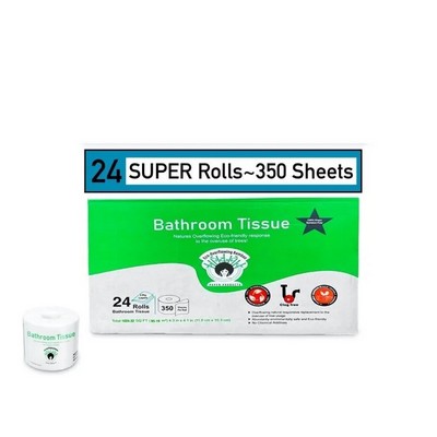 Eco-Overflowing Bamboo PP White Diamond Print Toilet Tissue