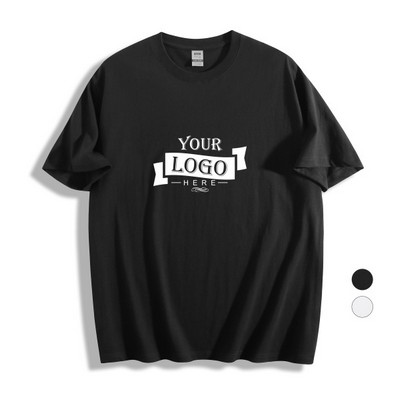 6.3 oz Women's 100% Cotton Crew Neck Short Sleeve T-shirt