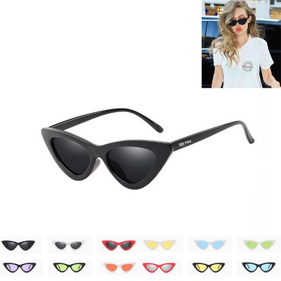 Vintage Fashion Shades Cat Eye Triangle Sunglasses