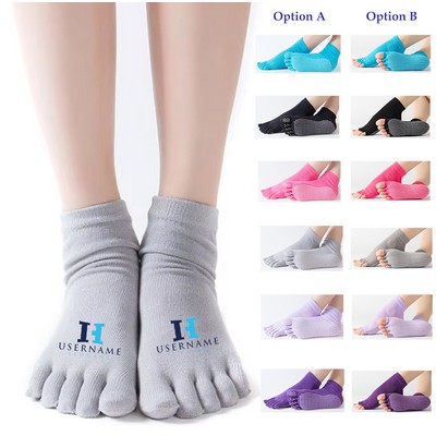 Women's Five-Toe Short Yoga Socks