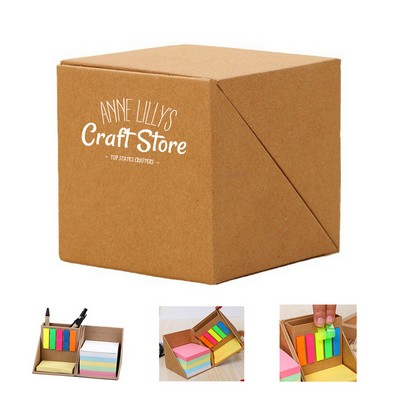Eco-Friendly Cube Shape Sticky Notes Set
