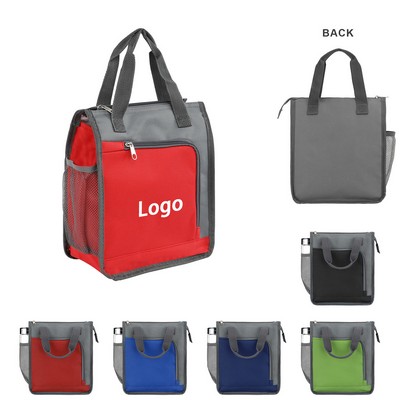 Elegant Dual-Tone Insulated Lunch Tote