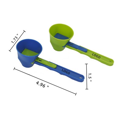 Spill-Free Measuring Funnel Scoop