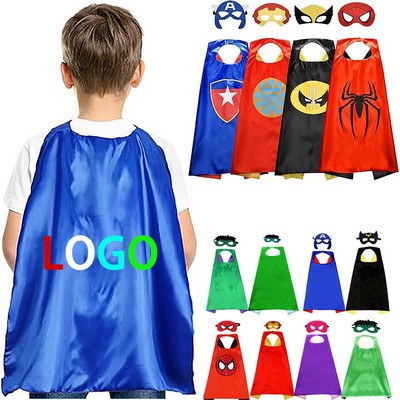 Children'S Superhero Cloak (Full Color)