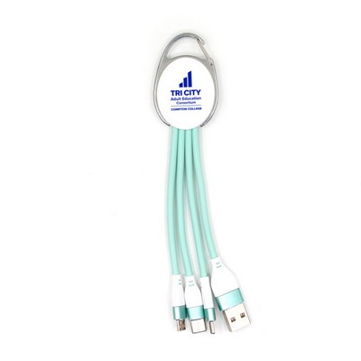 3" 1 Carabiner Charging Cable