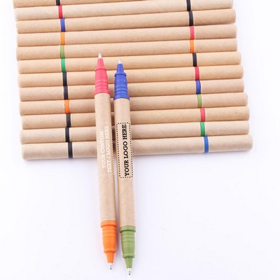 Dual-tip Eco Paper Pen