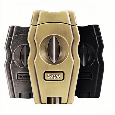 V Style Cigar Cutter Stainless Steel Portable Metal Trimmer