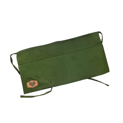 Waist Apron w/ Leatherette Patch