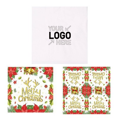 Christmas disposable napkins