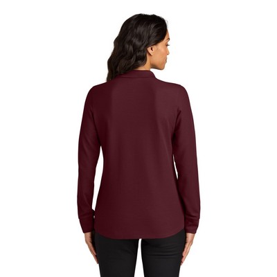 Port Authority Women's Wearever Signature Pique Long Sleeve Polo