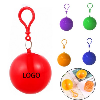 Ball Shaped Disposable Rain Poncho