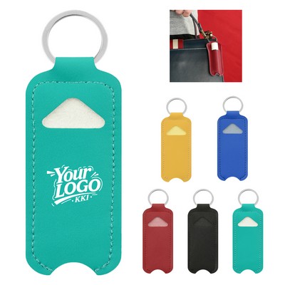 PU Keychain Lipstick Holder