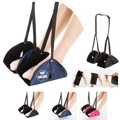 Separate Leg Supports Airplane Travel Foot Hammock