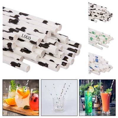 Flexible Colorful Paper Straws