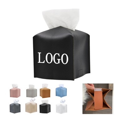 PU Leather Tissue Storage Box