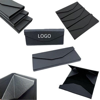 Portable Triangular Foldable Eyeglass Case