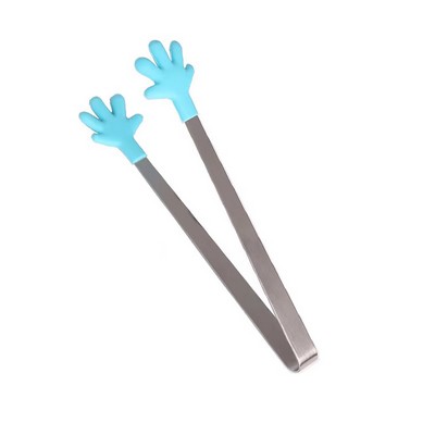 Stainless Steel Ice Tongs w/ Anti Slip Silicone