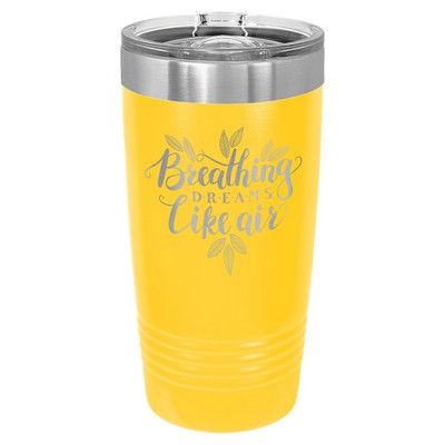 Polar Camel 20 oz. Yellow Ringneck Tumbler with Slider Lid