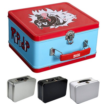 Rectangular luggage storage box w/ lock