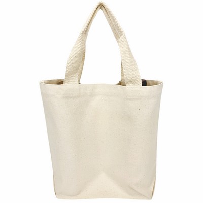 Blank 2 Bottle 12 oz Canvas Wine Tote Bag | Gift Travel Carrier (14x12x4)