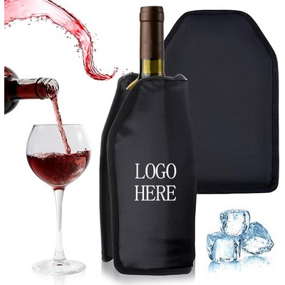 Custom Bottle Carrier Flexible Gel Wine Chiller Sleeve