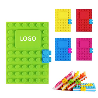 A6 Silicone Reusable Building Block Notebook