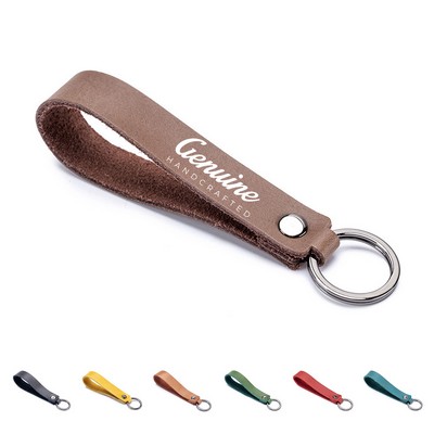 Waterproof PU Leather Keychain