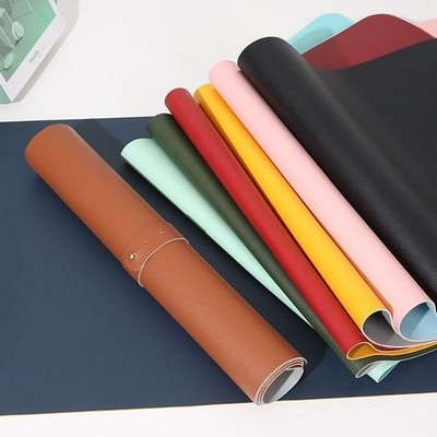27.56"×13.78" Large PU Leather Desk Mouse Pad