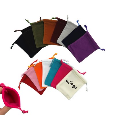 Velvet Jewelry Drawstring Bag Gift Pouch