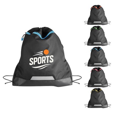 13.75"x 17.75"Racer Drawstring Bag