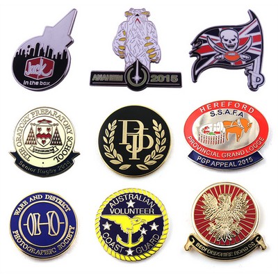 Die Struck Hard Enamel Lapel Pin 2''*2''