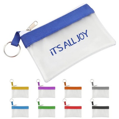 TPU Zipper Pouch with Keyring