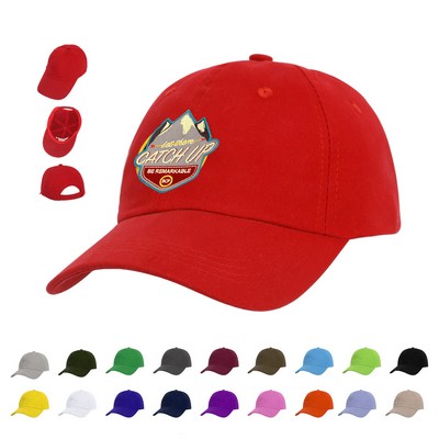 6-Panel Unstructured Cotton Twill Cap