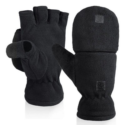 Winter Flip Open Finger Warm Gloves