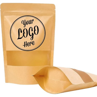 Kraft Paper Resealable Bags