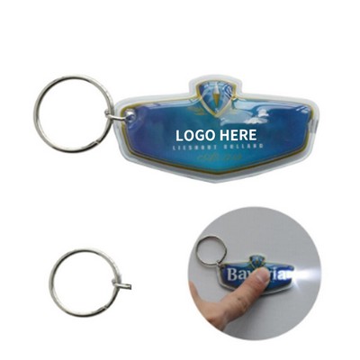Branded PVC LED Keychain