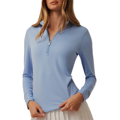 Greyson® Women's Halley Quarter Zip II Pullover - Wolf Blue