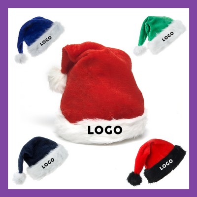 Premium Velvet Christmas Cap Santa Hat