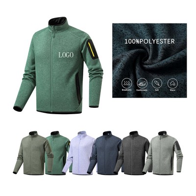 Fall Winter Fleece Stand Jacket