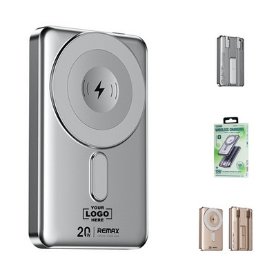 Foldable Magnetic Wireless Charging Power Bank 5000mAh