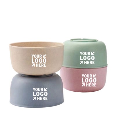 Eco Friendly Wheat Straw Bowl Thickened Unbreakable Daily Rice Bowl