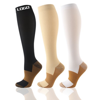 Customizable Unisex Knee-High Knitted Socks