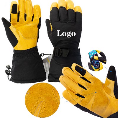 Winter Touch Screen Snow Mittens Thermal Shoveling Gloves
