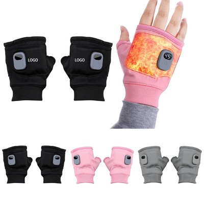 Smart Thermostatic Electric Heated Fingerless Gloves