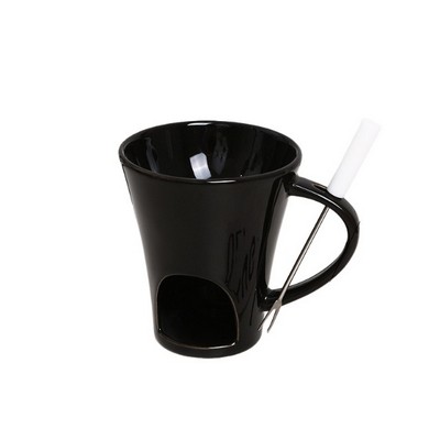 Ceramic Chocolate Fondue Mug With Fork