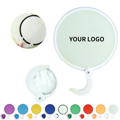 Folding Nylon Fan With Carry Pouch